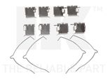 Kit Accessori Nk Pastiglie Freno A Disco Per Toyota Corolla Liftback (_E11_)