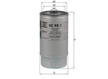 Filtro Carburante Mahle Kc 98/1 Per Bmw 7 (E38) Filtro Avvitabile