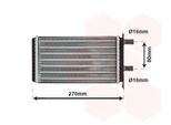Van Wezel Scambiatore Di Calore Riscaldatore Interno 73006064 Per Lancia Y10 (156)