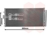 Van Wezel 17005386 Condensatore Climatizzatore Condensatore Climatizzatore Per Abarth 500 / 595 / 695 Hatchback (312) + Essiccatore
