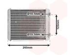 Van Wezel 43006344 Scambiatore Di Calore Riscaldamento Interno Radiatore Per Renault Laguna Ii Grandtour (KG0/1) Laguna Ii (BG0/1) Vel Satis Hatchback