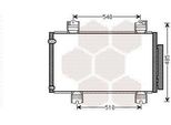 Van Wezel 25005236 Condensatore Climatizzatore Condensatore Climatizzatore Per Honda Accord Viii (Cu) +Essiccatore
