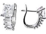Paar Creolen Firetti "Schmuck Geschenk Silber 925 Ohrschmuck Ohrringe", Silber (Silberfarben, Kristallweiß, Kristallweiß), Ohrringe, Damen, Silber 925 (Sterlingsilber), Mit Zirkonia (Synth.)