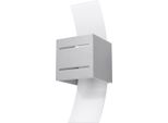 Elegante Applique Kinkiet Merito G9 Grigio Alluminio