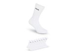 Tennissocken FILA UNISEX CREW TENNIS FULL TERRY SOCKS, Damen, Gr. 43-46, weiß, Baumwollmischung, normal, Socken Tennissocken, mit eingestrickem Logo