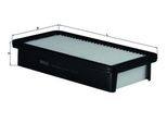 Filtro Aria Mahle Lx 2638 Per Hyundai Accent Iii Berlina (Mc) Cartuccia Filtrante
