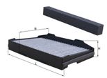 Filtro Abitacolo Mahle Lak 255 Filtro Antipolline Per Saab 9-5 Station Wagon (YS3E) Carbone Attivo