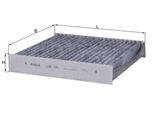 Filtro Abitacolo Mahle Lak 155 Filtro Antipolline Per Fiat Sedici (Fy) Carbone Attivo