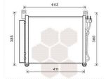 Van Wezel 83005158 Condensatore Climatizzatore Condensatore Climatizzatore Per Kia Picanto (Sa) + Essiccatore