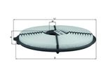 Filtro Aria Mahle Lx 733 Per Renault Duster (Hs) Cartuccia Filtrante