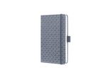 Sigel JN126 Taccuino Jolie®, Copertina Rigida, A6 Circa, A Righe, Grigio Ghiaccio, 174 Pagine.