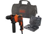 Black & Decker Schlagbohrmaschine 710W, 32Tlg. Zubehoer