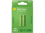 2X Wiederaufladbare Batterien Aaa / R03 Gp Recyko 1000 Serie Ni-Mh 950Mah