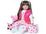 60Cm Reborn Baby Doll Lifelike Handmade Soft Silicone Vinyl Lifelike
