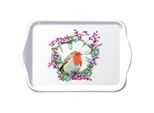 Natale - Vassoio In Melamina - Vassoio - Dimensioni: 13 X 21 Cm - Robin In
