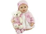 55CM Reborn Baby Silicone Vinyl Doll Soft Kids Handmade Girl