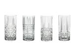 Spiegelau & Nachtmann 4Er Set Longdrink 445 Ml Highland 0097784-0 + 4Er Set Ekm Living Edelstahl Strohhalme (Silber Gerade)