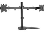 Equip Pro Economy - Supporto Per 2 Display Lcd - Acciaio - Nero - Dimensioni Schermo: 43,2-81,3 Cm (17"-32"") - Scrivania (650123)"