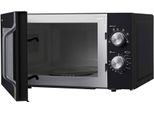 Sharp R-204BA, Piano Di Lavoro, Solo Microonde, 20 L, 800 W, Comando Rotativo, Nero, Argento