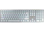 Cherry Kw Kw 9100 Slim - Tastiera - Senza Fili - 2,4 Ghz, Bluetooth 4.0 - Qwerty - Usa - Interruttore A Chiave: Cherry Sx - Argento