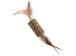 Giocattolo Magic Cat Rullo Di Paglia Con Piume 19 Cm 1 Pz