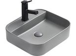 Mexen Sofia Lavabo Da Appoggio 50 X 40 Cm, Grigio Chiaro Opaco - 22155061
