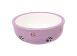 Ciotola A Zampa Di Gatto In Ceramica Magic Cat Viola 13 Cm 0,33 L