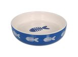 Ciotola In Ceramica Magic Cat Con Stampa Di Pesci Blu 13 Cm 0,26 L