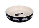 Ciotola In Ceramica Magic Cat Con Stampa Di Pesce Nero 13 Cm 0,26 L