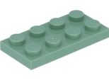 Piastre Lego® 2X2 3020 - 50 Pezzi Verde Sabbia