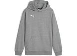 Puma Teamgoal Felpa Con Cappuccio Da Bambino - Grigio Chiaro Screziato