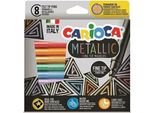 Carioca 43162 Marcatore Multicolore 8 Pz