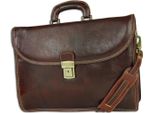 Toscanto Handbags Cartella, Borsa Business, Pelle Marrone OTT151AN