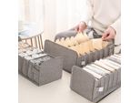 Contenitore Per Biancheria Intima Tipo Cassetto Contenitore Pieghevole, Grigio