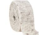 Nastro Di Feltro Grigio 7,5 Cm X 5 M - Materiale Artigianale In 100% Lana Di Pecora, Feltro Decorativo Per Il Fai Da Te, La Floricoltura, La Decorazione