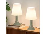 Zmh Lampada Da Tavolo Soggiorno Set Di 2 Verde Con Cavo Comodino E14 Lampade Da Tavolo Stile Country Moderno Per Tavolo Da Pranzo Camera Da Letto