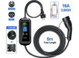 Caricabatterie Per Veicoli Elettrici, 3,6 Kw, Compatibilità Tipo 2, Corrente Regolabile, APP-3,6KW, TYPE2