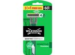 Wilkinson - Rasoio Usa E Getta - Quattro Essential 4 - Rasatura Ravvicinata - 4 Lame - 1 Pezzo
