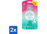 Wilkinson - Rasoio Usa E Getta - Quattro Per Donna - Preciso - 4 Lame - Confezione Risparmio - 2 Pezzi