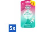 Wilkinson - Rasoio Usa E Getta - Quattro Per Donna - Preciso - 4 Lame - Confezione Risparmio - 5 Pezzi
