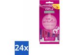 Wilkinson - Rasoio Usa E Getta - Extra 2 Beauty - Extra Comfort - 15 Lame - Confezione Risparmio - 24 Pezzi