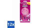 Wilkinson - Rasoio Usa E Getta - Extra 2 Beauty - Extra Comfort - 15 Lame - Confezione Risparmio - 12 Pezzi