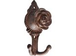 Esschert Design | Gancio Da Parete - Rose - 13,9 Cm - Stile Rustico - Decorativo E Pratico