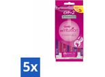 Wilkinson - Rasoio Usa E Getta - Extra 2 Beauty - Extra Comfort - 15 Lame - Confezione Risparmio - 5 Pezzi
