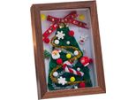 Inf Cornice Portafoto Albero Di Natale Fai-Da-Te - Kit Artigianale Fatto A Mano