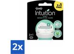 Wilkinson Sword - Lame Di Ricarica - Intuition 2-In-1 Sensitive Care - Per Pelli Sensibili - 4 Lame - Confezione Risparmio - 2 Pezzi