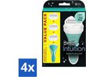 Wilkinson Sword - Lame Di Ricambio - Intuition 2-In-1 Sensitive Care - 3 Lame - Confezione Risparmio - 4 Pezzi
