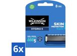 Wilkinson Sword - Lame Di Ricambio - Hydro 5 Skin Protection - Protezione - 8 Lame - Confezione Risparmio - 6 Pezzi