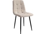 Sedia Boucle Denver Teddy Beige Stuhl