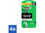 Wilkinson - Rasoio Usa E Getta - Quattro Essential 4 - Rasatura Ravvicinata - 4 Lame - Confezione Risparmio - 4 Pezzi